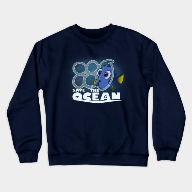 Save The Ocean Crewneck Sweatshirt by IdeasConPatatas